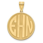 Load image into Gallery viewer, Gold Plated/SS Block Letter Circle Monogram Pendant-
