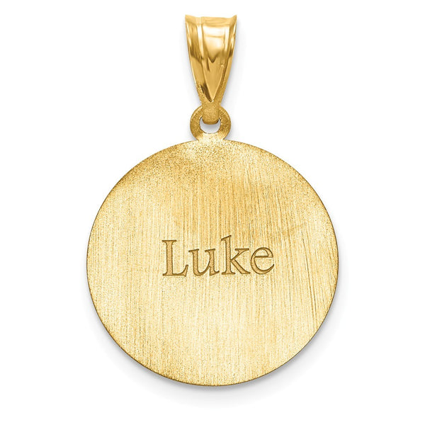 Gold Plated/SS Laser Soccer Number And Name Pendant-