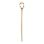 Load image into Gallery viewer, 14K Yellow Gold Polished Cross Pendant 35mm length
