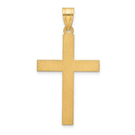 Load image into Gallery viewer, 14K Yellow Gold Satin Cross Pendant
