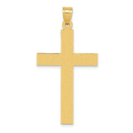 Load image into Gallery viewer, 14K Yellow Gold Polished Cross Pendant 46mm length
