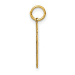Load image into Gallery viewer, 14K Yellow Gold Laser Designed Cross Charm 21mm length
