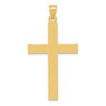 Load image into Gallery viewer, 14K Yellow Gold Polished Cross Pendant 50mm length
