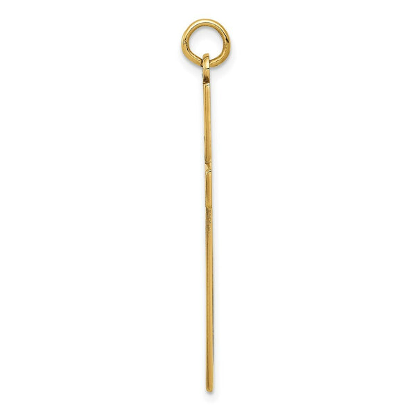 14K Yellow Gold Laser Designed Cross Pendant 39mm length
