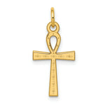 Load image into Gallery viewer, 14K Yellow Gold Laser Designed Ankh Cross Charm
