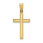 Load image into Gallery viewer, 14K Yellow Gold Solid Cross Pendant 29mm length
