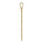 Load image into Gallery viewer, 14K Yellow Gold Solid Cross Pendant 36mm length
