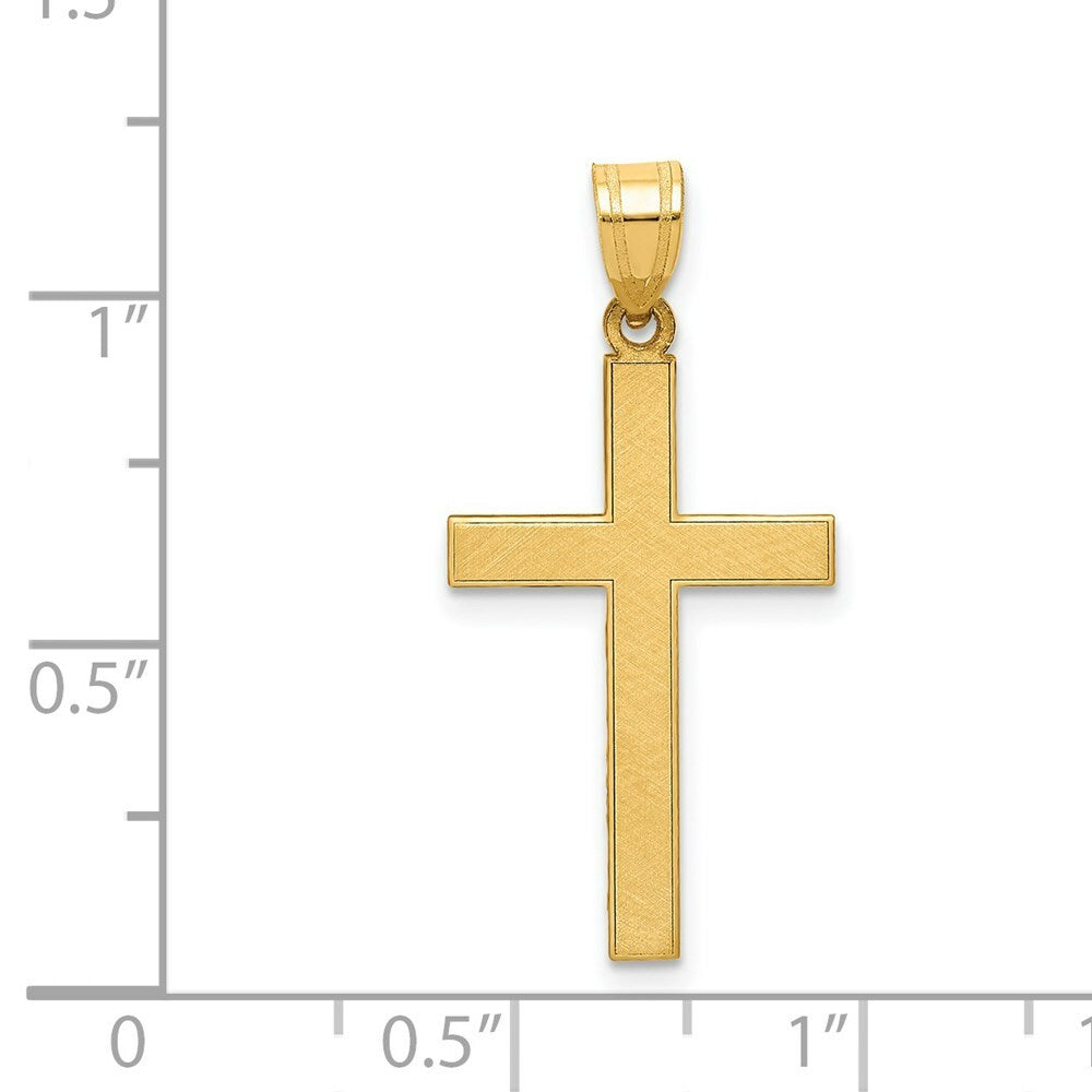 14K Yellow Gold Cross Pendant