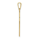 Load image into Gallery viewer, 14K Yellow Gold Solid Cross Pendant 21mm length
