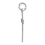 Load image into Gallery viewer, 14K White Gold Laser Designed Cross Charm 26mm length
