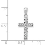 Load image into Gallery viewer, 14K White Gold Cross Pendant 25mm length
