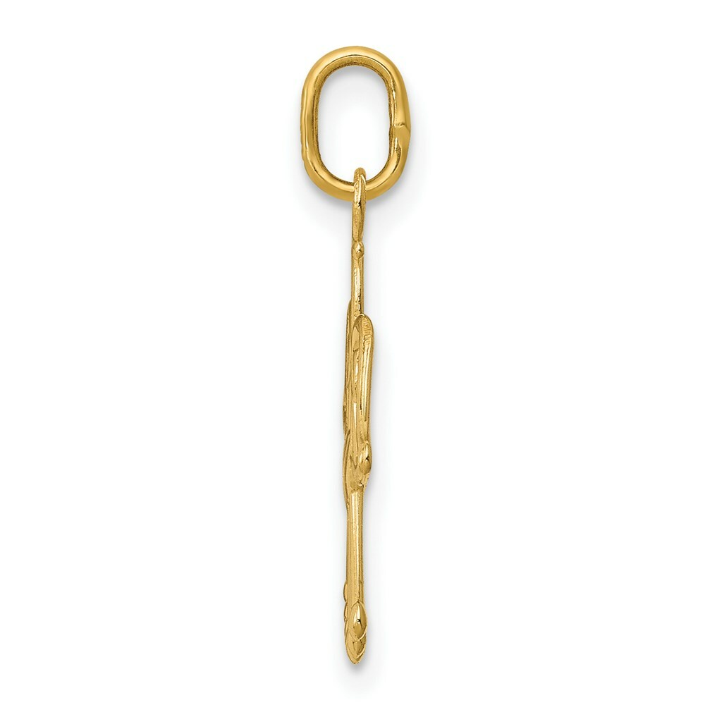 14K Yellow Gold Angel Charm