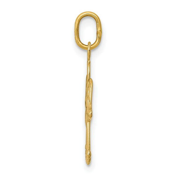 14K Yellow Gold Angel Charm