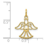 Load image into Gallery viewer, 14K Yellow Gold Angel Charm
