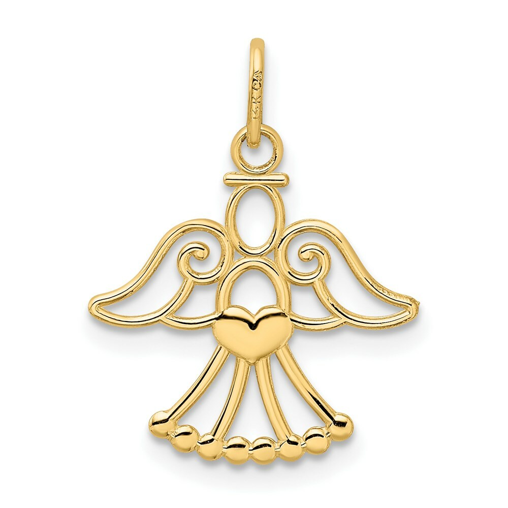 14K Yellow Gold Angel Charm