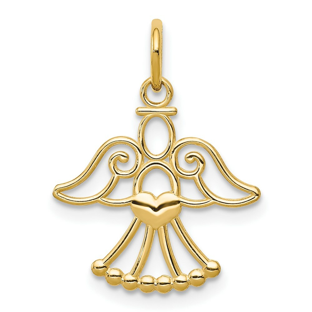 14K Yellow Gold Angel Charm