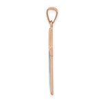 Load image into Gallery viewer, 14K Rose Gold Rhodium Hollow Cross Pendant
