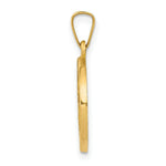 Load image into Gallery viewer, 14K Yellow Gold Polished and Satin Sacred Heart of Jesus Medal Pendant 15mm width
