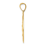 Load image into Gallery viewer, 14K Yellow Gold Polished and Satin Our Lady of Guadalupe Medal Pendant 16mm width
