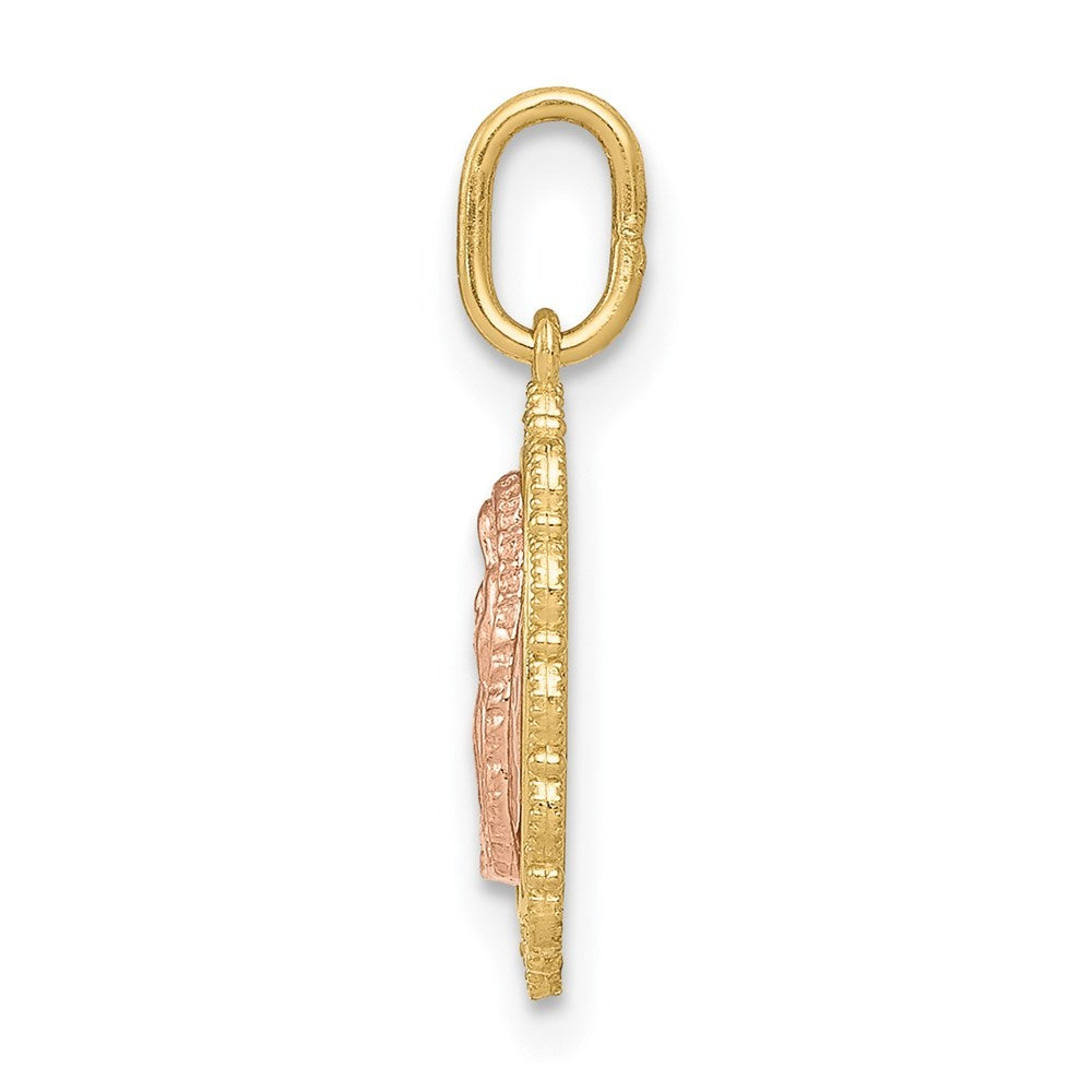 14K Two-tone Gold Guadalupe Pendant