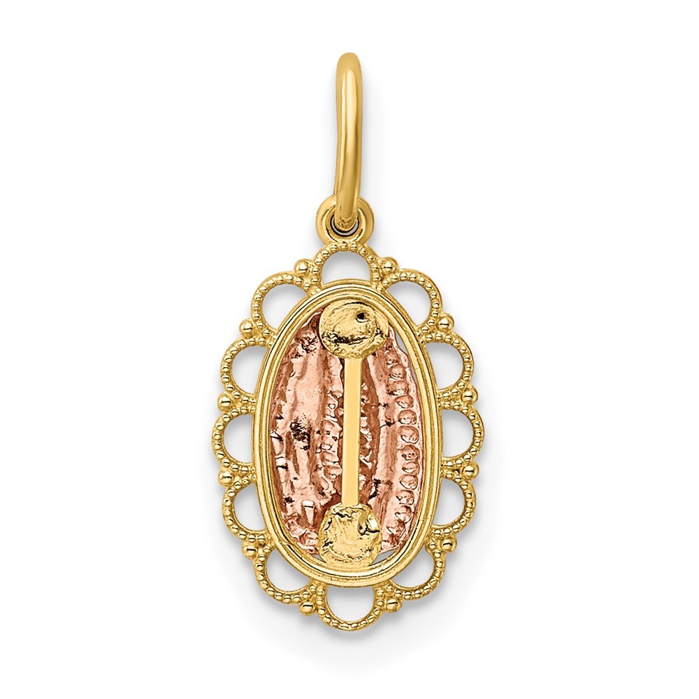 14K Two-tone Gold Guadalupe Pendant
