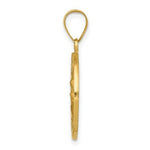 Load image into Gallery viewer, 14K Yellow Gold Polished and Satin Our Lady of Perpetual Help Medal Pendant 19mm width
