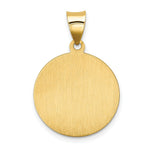 Load image into Gallery viewer, 14K Yellow Gold Polished and Satin Our Lady of Perpetual Help Medal Pendant 19mm width

