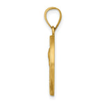 Load image into Gallery viewer, 14K Yellow Gold Polished and Satin Our Lady of Sorrows Medal Pendant 19mm width
