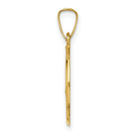 Load image into Gallery viewer, 14K Yellow Gold Polished and Satin Caridad Del Cobre Medal Pendant 15mm width
