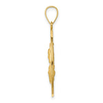Load image into Gallery viewer, 14K Yellow Gold Queen of the Holy Scapular Reversible Medal Pendant
