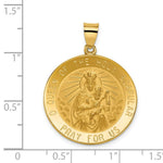 Load image into Gallery viewer, 14K Yellow Gold Queen of the Holy Scapular Reversible Medal Pendant
