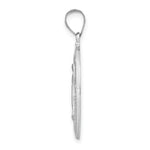 Load image into Gallery viewer, 14K White Gold Polished and Satin Miraculous Medal Pendant 15mm width
