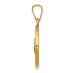 Load image into Gallery viewer, 14K Yellow Gold Polished and Satin St. Anthony Medal Pendant 15mm width
