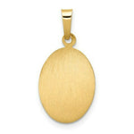 Load image into Gallery viewer, 14K Yellow Gold Polished and Satin St. Anthony Medal Pendant 11mm width
