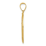 Load image into Gallery viewer, 14K Yellow Gold Polished and Satin St. Anthony Medal Pendant 15mm width

