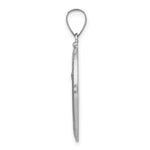 Load image into Gallery viewer, 14K White Gold Polished and Satin St. Anthony Medal Pendant 15mm width
