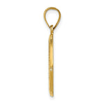 Load image into Gallery viewer, 14K Yellow Gold Polished and Satin St. Christopher Medal Pendant 14mm width
