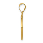 Load image into Gallery viewer, 14K Yellow Gold Polished and Satin St. Francis Medal Pendant 20mm width
