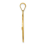 Load image into Gallery viewer, 14K Yellow Gold Polished and Satin St. Francis Medal Pendant 23mm width
