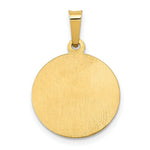 Load image into Gallery viewer, 14K Yellow Gold Polished and Satin St. George Medal Pendant 15mm width
