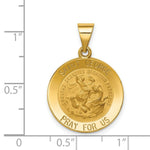 Load image into Gallery viewer, 14K Yellow Gold Polished and Satin St. George Medal Pendant 19mm width
