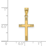 Load image into Gallery viewer, 14K Yellow Gold Cross Pendant 25mm length
