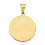 Load image into Gallery viewer, 14K Yellow Gold Polished and Satin St. John Medal Pendant 19mm width

