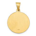 Load image into Gallery viewer, 14K Yellow Gold Polished and Satin St. John Baptist Medal Pendant 18mm width
