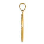 Load image into Gallery viewer, 14K Yellow Gold Polished and Satin St. Joseph Medal Pendant 22mm width
