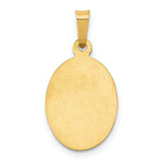Load image into Gallery viewer, 14K Yellow Gold Polished and Satin St. Joseph Medal Pendant 11mm width
