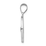 Load image into Gallery viewer, 14K White Gold Polished and Satin St. Jude Thaddeus Medal Pendant 19mm width
