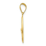 Load image into Gallery viewer, 14K Yellow Gold Polished and Satin St. Jude Thaddeus Medal Pendant 14mm width

