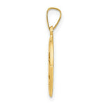 Load image into Gallery viewer, 14K Yellow Gold Polished and Satin St. Mark Medal Pendant 15mm width
