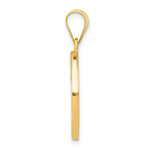 Load image into Gallery viewer, 14K Yellow Gold Polished and Satin St. Matthew Medal Pendant 19mm width
